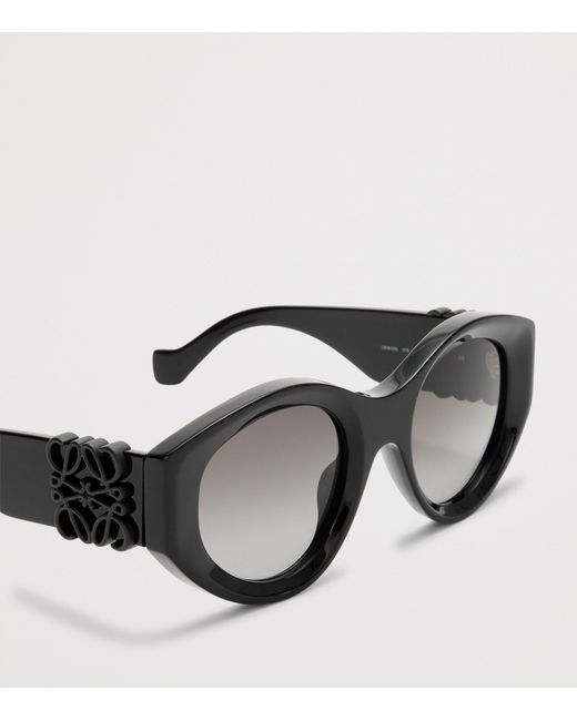 Loewe Black Maxi Anagram Butterfly Sunglasses