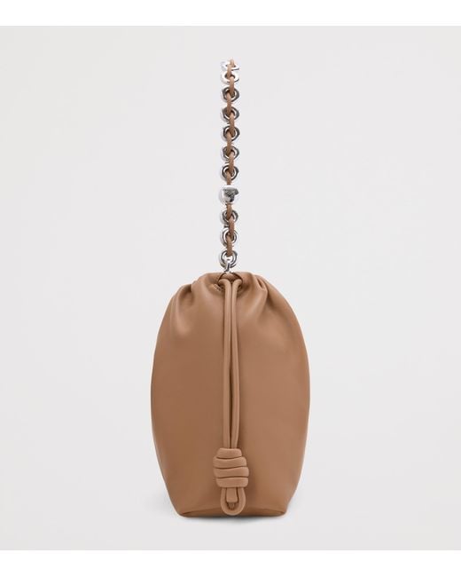 Loewe Brown Large Leather Flamenco Shoulder Bag