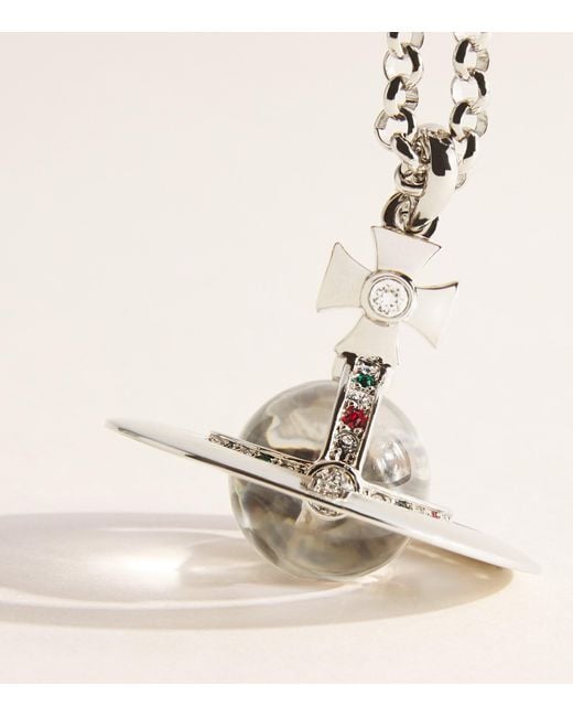 Vivienne Westwood Natural New Small Orb Pendant Necklace for men