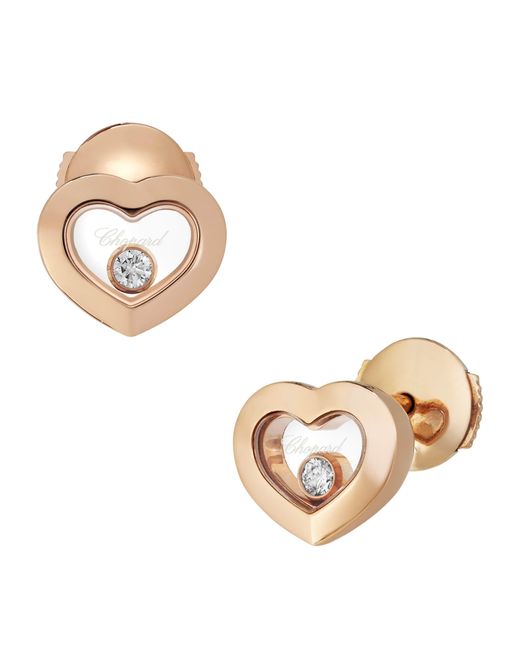 Chopard Metallic And Diamond Happy Diamonds Icons Earrings