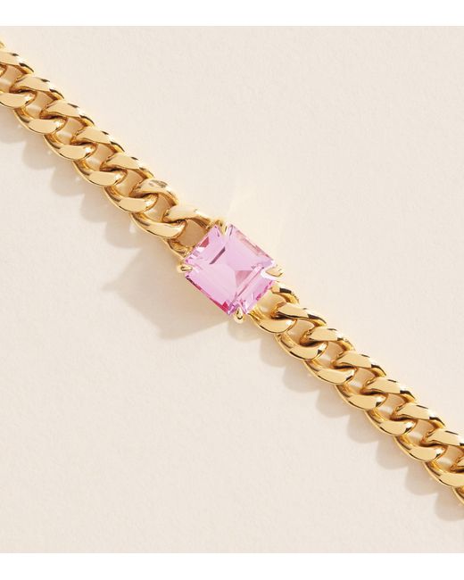 Anita Ko Metallic And Sapphire Chain Bracelet