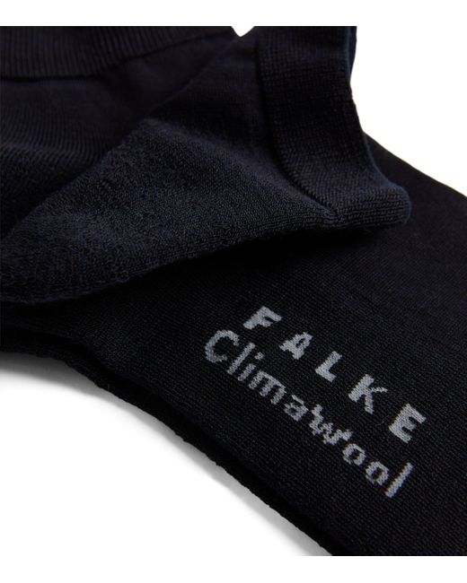 Falke Black Climawool Ankle Socks
