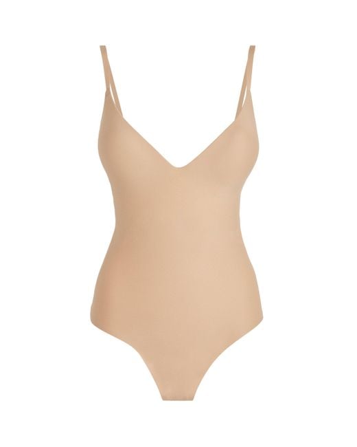 Skims Natural Super Push-Up Thong Bodysuit