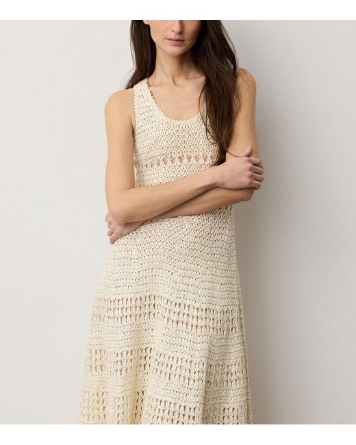 Ralph Lauren Natural Cotton Solana Midi Dress