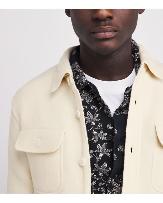 Polo Ralph Lauren Natural Wool-Blend Felt Overshirt for men