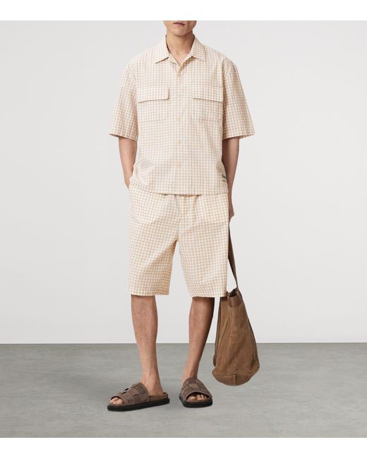 AllSaints Natural Organic Cotton Check Rockland Shirt for men
