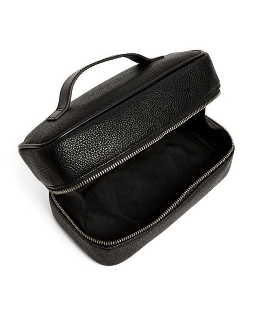 Sandro Black Grained Wash Bag