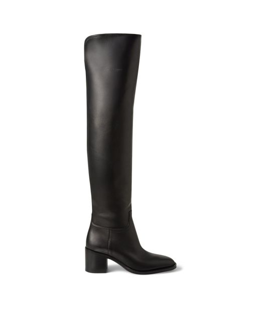 Ralph Lauren Black Leather Barnet Boots 55