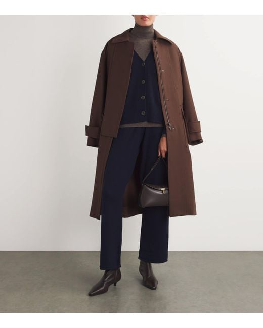 Harrods Blue Cashmere Boxy Cardigan