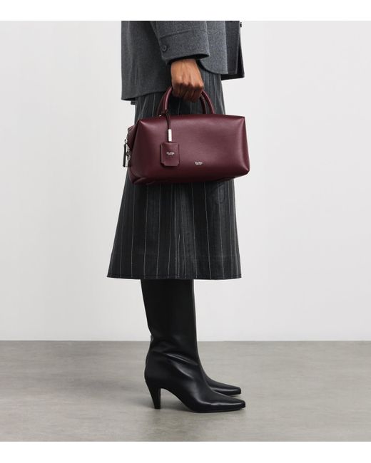 Max Mara Purple Medium Leather Bowler Bag
