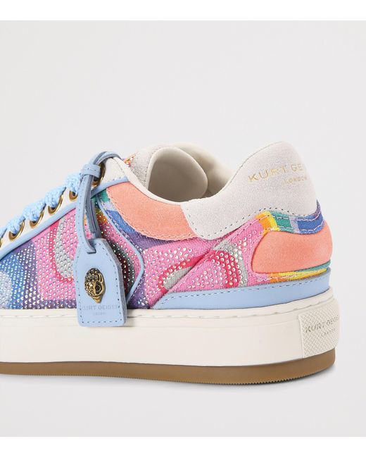 Kurt Geiger Pink Southbank Tag Sneakers