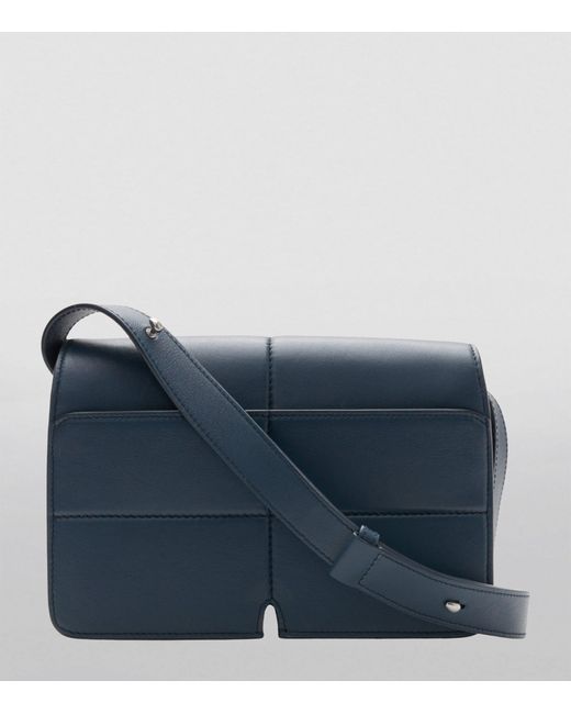 Burberry Blue Leather Snip Cross-body Bag