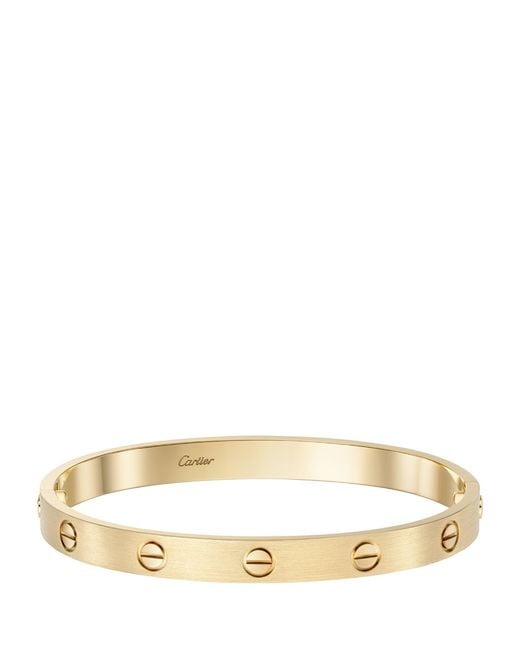 Cartier Natural Brushed Yellow Gold Love Bracelet