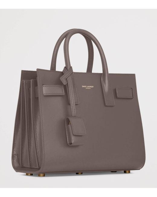 Saint Laurent Brown Nano Sac De Jour Tote Bag