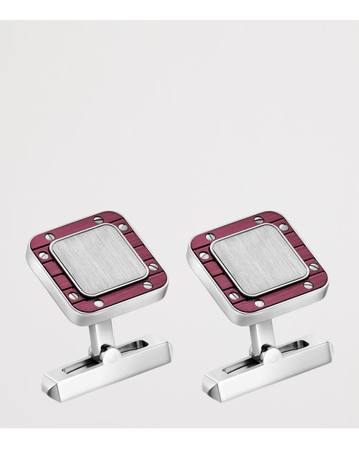 Cartier Pink Sterling Santos De Cufflinks for men