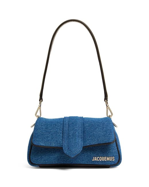 Jacquemus Blue Mini Denim Le Bambimou Shoulder Bag