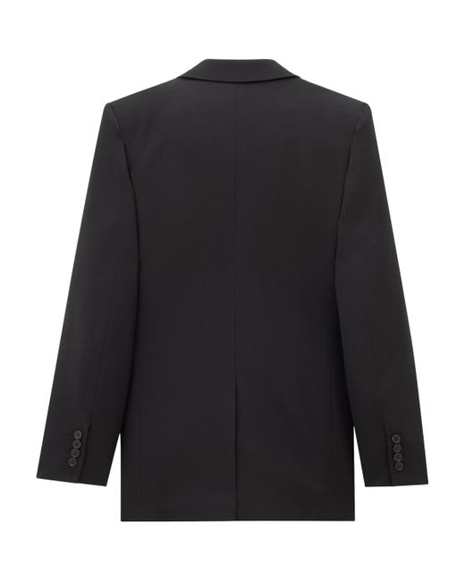 Saint Laurent Black Virgin Wool Blazer for men
