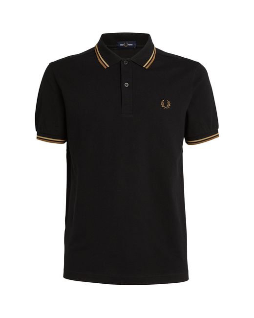 Fred Perry Black Twin-tipped M3600 Polo Shirt for men