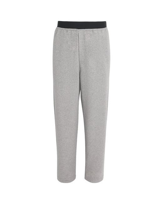 MM6 by Maison Margiela Gray Cotton-Blend Wide-Leg Sweatpants for men