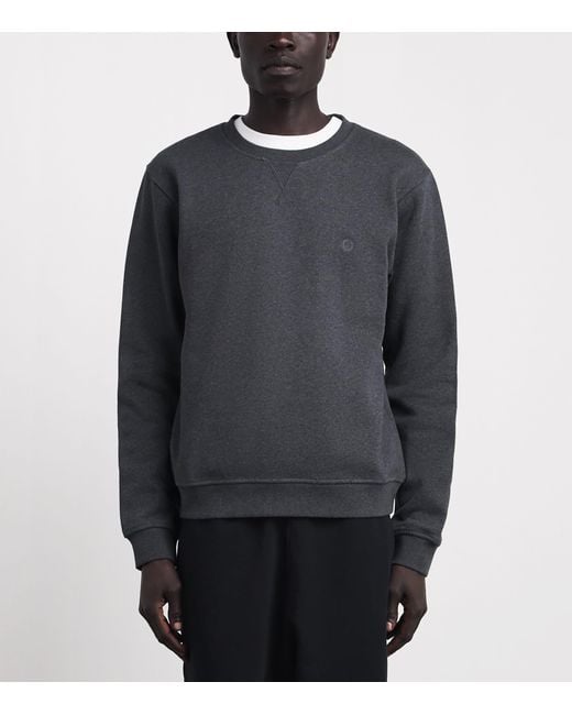 Harrods Gray Cotton Jersey Logo Sweatshirt for men
