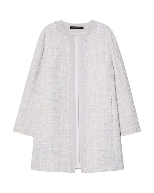 Marina Rinaldi White Tweed Jacket
