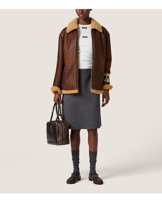 Miu Miu White Cotton Jersey Ribbed Tank Top