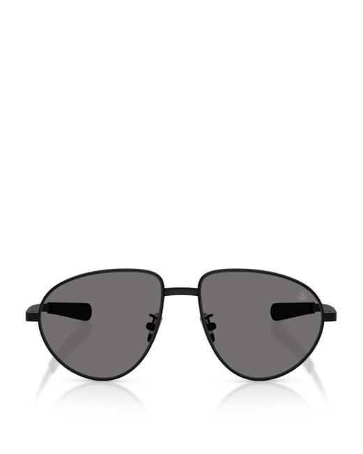Moncler Gray Metal Me4009 Sunglasses
