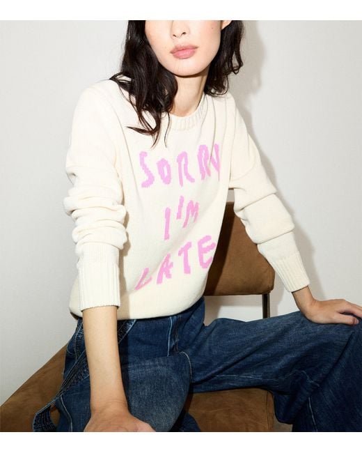 MAX&Co. Pink Cotton Slogan Sweater