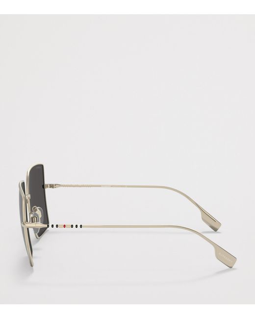 Burberry Gray Metal Daphne Sunglasses