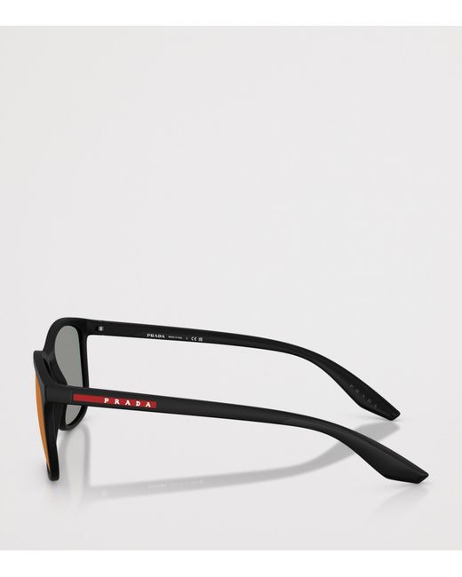 Prada Linea Rossa Purple Pra08S Rectangular Sunglasses for men