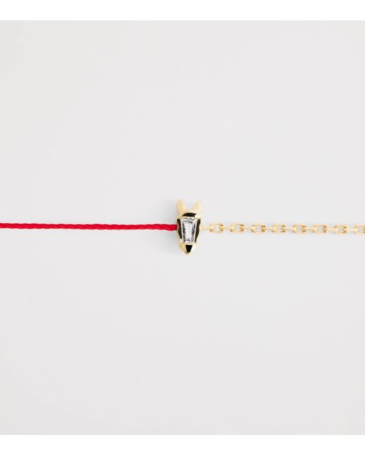 RedLine Metallic And Diamond Chinese New Year Bracelet