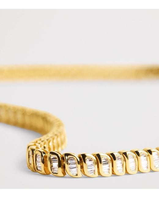 Anita Ko Metallic And Diamond Zoe Necklace