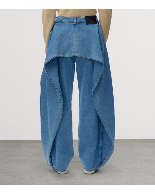Loewe Blue Wrap Wide-Leg Jeans