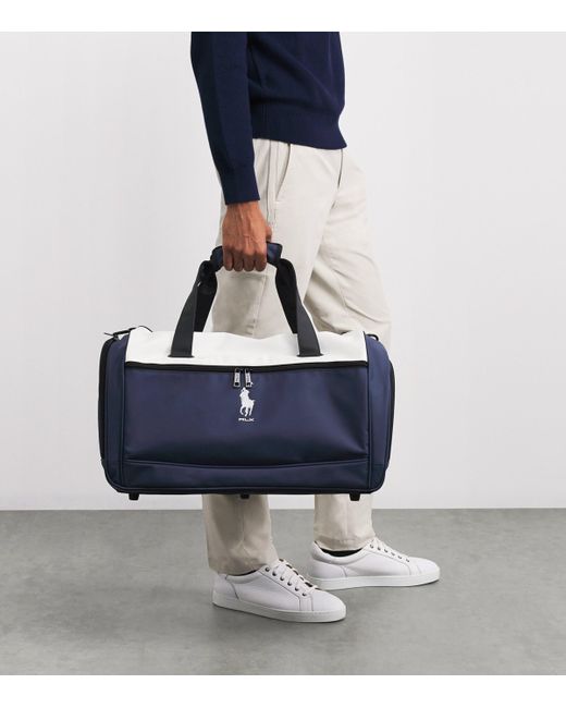 Ralph Lauren Blue Logo Golf Duffle Bag for men