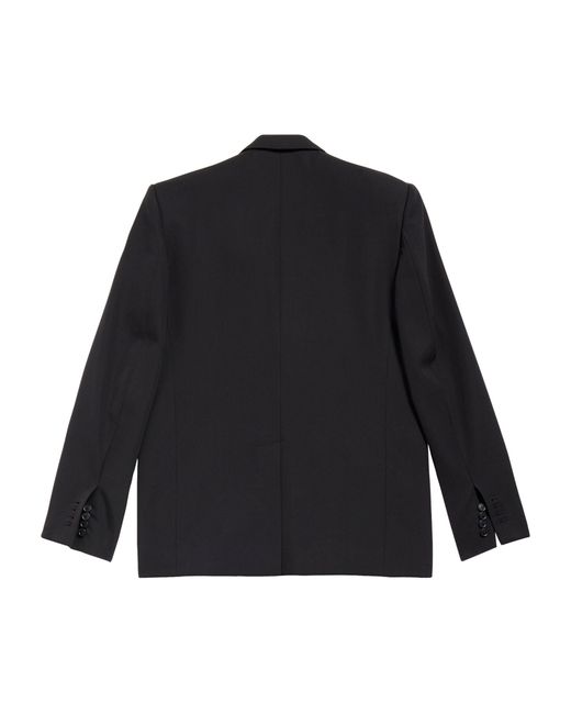 Balenciaga Black Wool Single-breasted Blazer for men