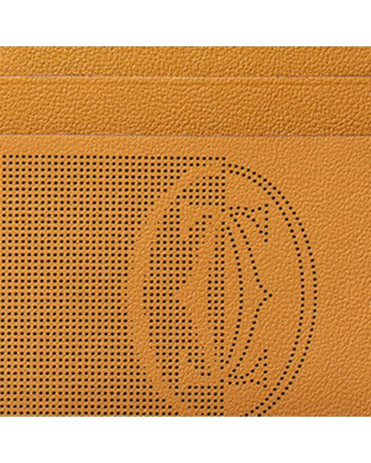 Cartier Natural Leather Must De Card Holder for men