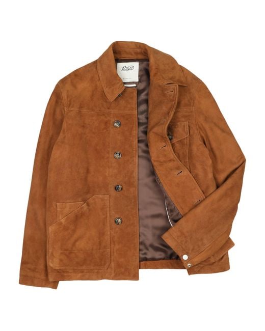 Valstar Brown Suede Padded Elgar Jacket for men