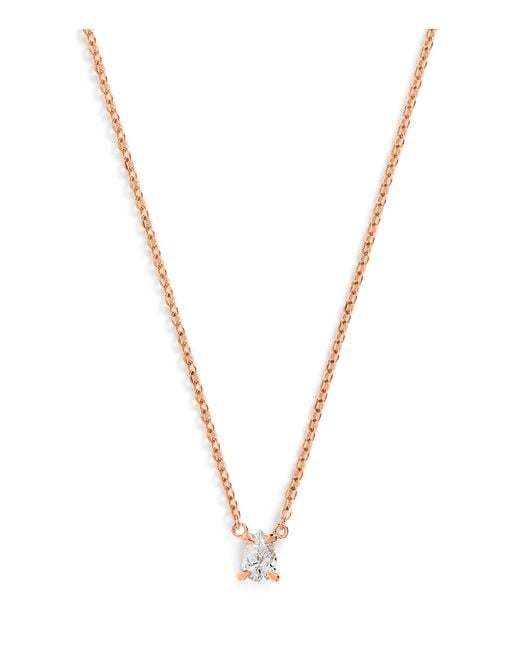 Harrods Metallic And Diamond Pendant Necklace