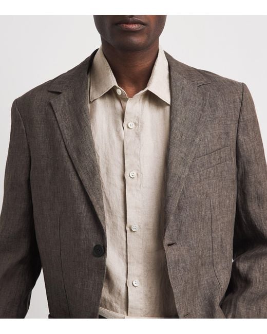 Sunspel Natural Linen Shirt for men