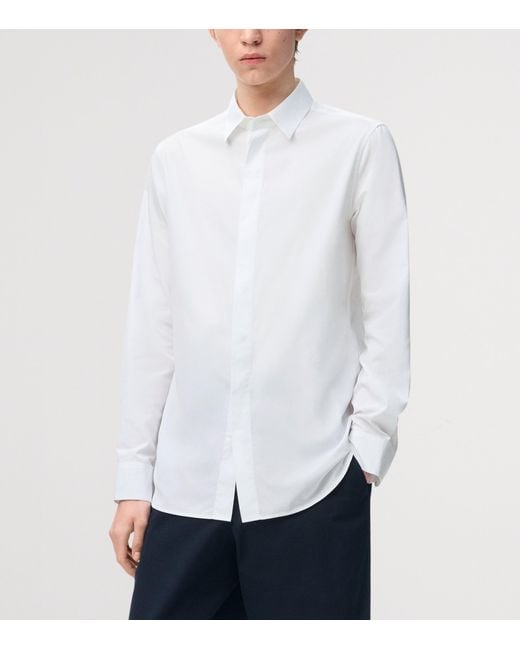 Loewe White Poplin Anagram Shirt for men