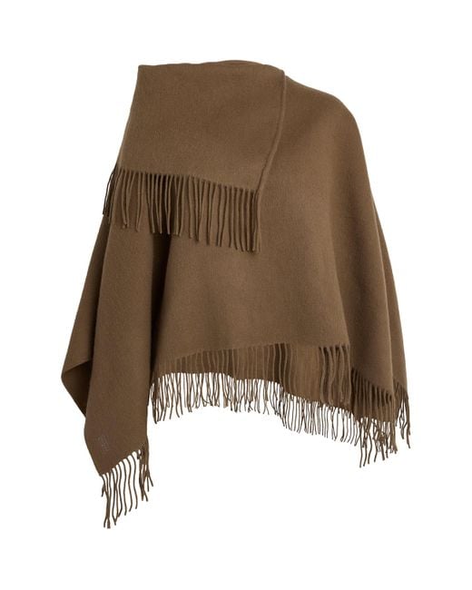 By Malene Birger Brown Wool Turtma Poncho