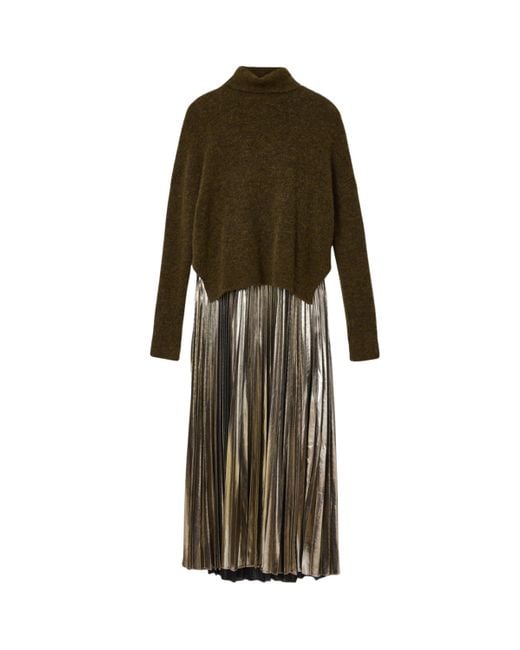 AllSaints Green Spark Sweater And Maxi Dress Set