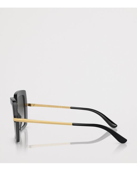 Dolce & Gabbana Brown Square Sunglasses