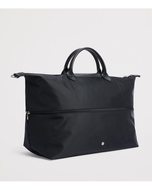 Longchamp Black Le Pliage One Expandable Travel Bag for men