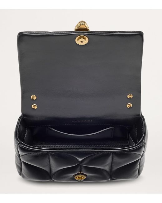 BVLGARI Black Small Serpenti Sugarloaf Top-Handle Bag