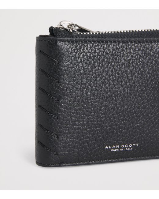 Alan Scott Black Deerskin Wallet for men