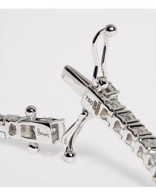 Harrods White And Diamond Tennis Bracelet