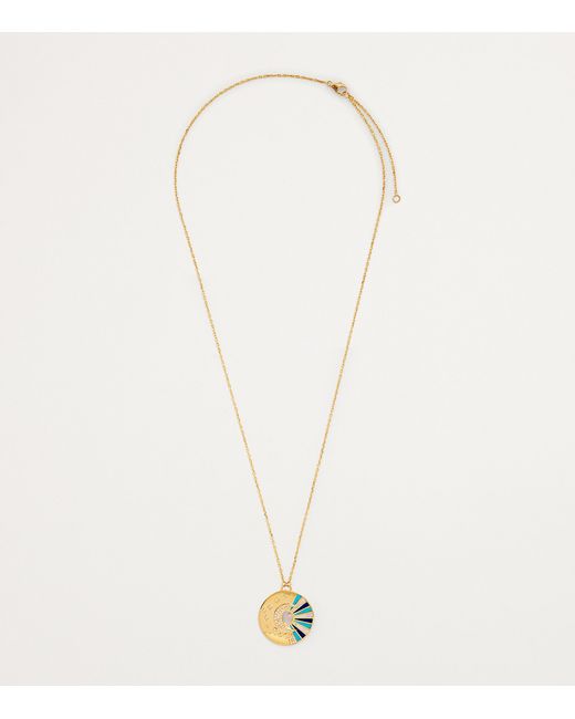 L'Atelier Nawbar Metallic Diamond, Lapis, Pearl And Cosmic Love Necklace