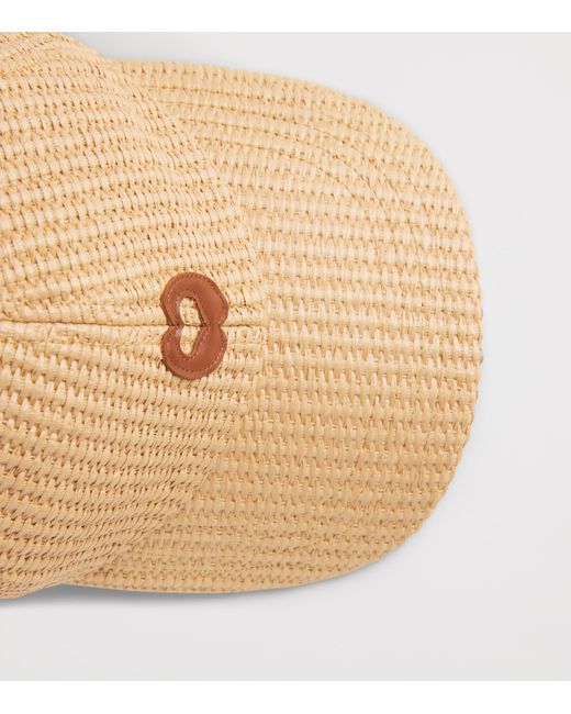 Maje Natural Cotton-Blend Logo Baseball Cap