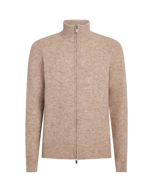 Barena Natural Alpaca-Blend Zip-Up Cardigan for men